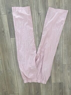 Women's Wide Leg Pink Corduroy Pants